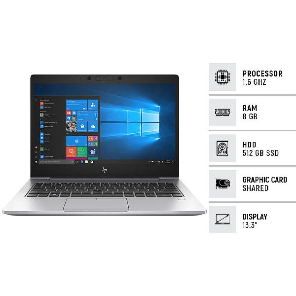 ​HP EliteBook 830 G6 (Core i5, 8th Gen, 8GB RAM, 256GB SSD)